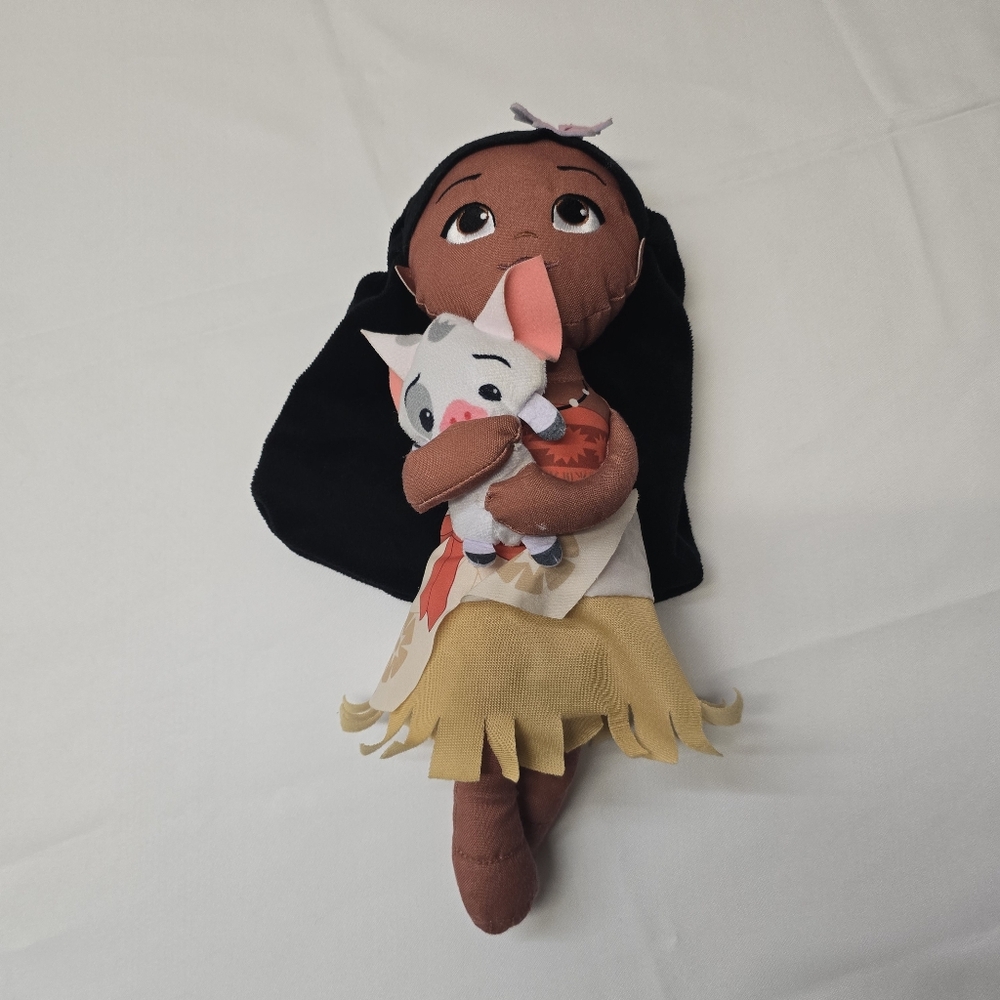 Disney Moana Plush Doll With Pua Pig 14" Disney Princess Kids Stuffed Toy